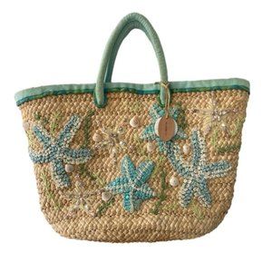 Liz Claiborne Sea Shell Beach Bag